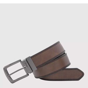 Men’s Wrangler Burnished Leather Brown Black Reversible Belt NWT WR304624